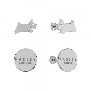 Radley London Σετ δύο ζευγάρια σκουλαρίκια από ατσάλι, RYJ1209S